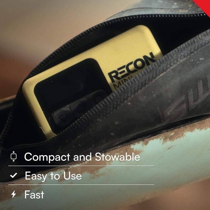 Viair Recon Mini - Premium Portable Air Compressor For Cyclists - Digital Tire Pressure Gauge with 120 PSI - For Road, Gravel & Mountain Bike Tires - Brushless Motor, Lithium Batteries & Presta Head - Image 5